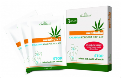 CANNADERM Mentholka - Hemp Cooling Patch, 3 pieces